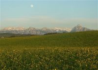 Moon and Mountains